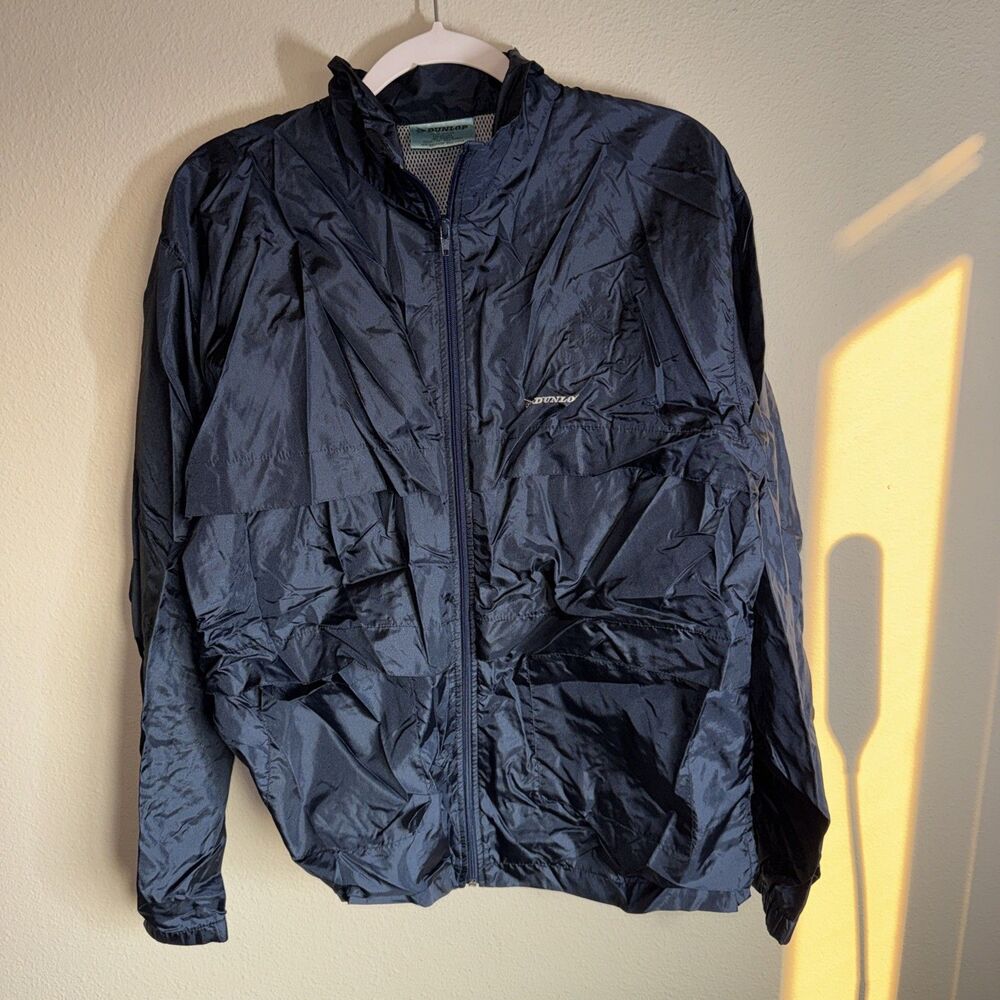 Dunlop Men’s Vented Windbreaker Jacket Blue